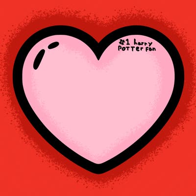 a blank heart