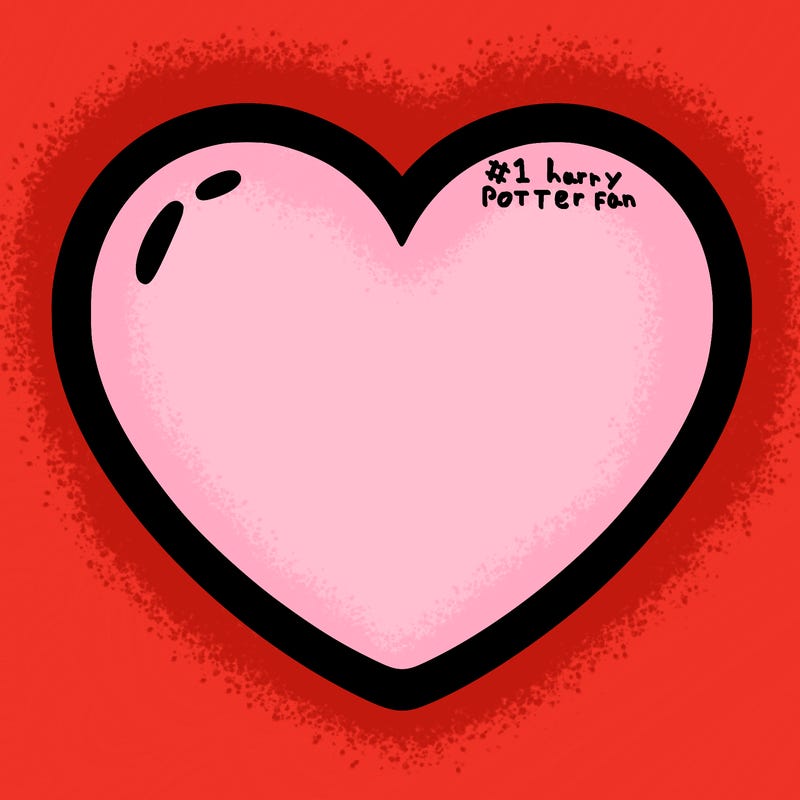 a blank heart