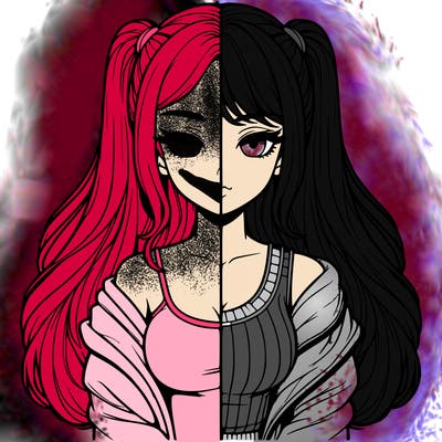 realistic girl split