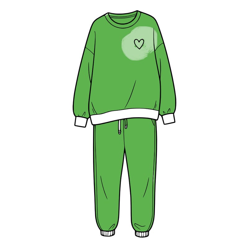 cute sweat shirt and sweat pants