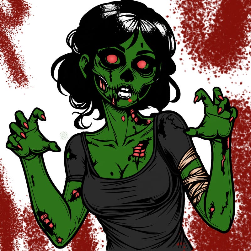 realistic zombie girl