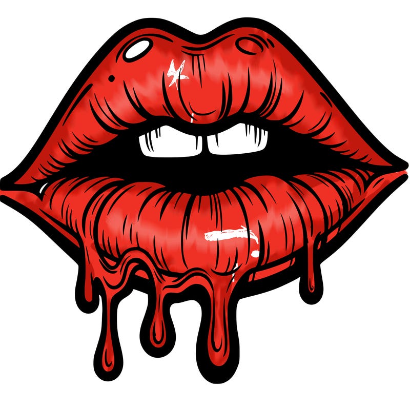 lips that look realistic and drip