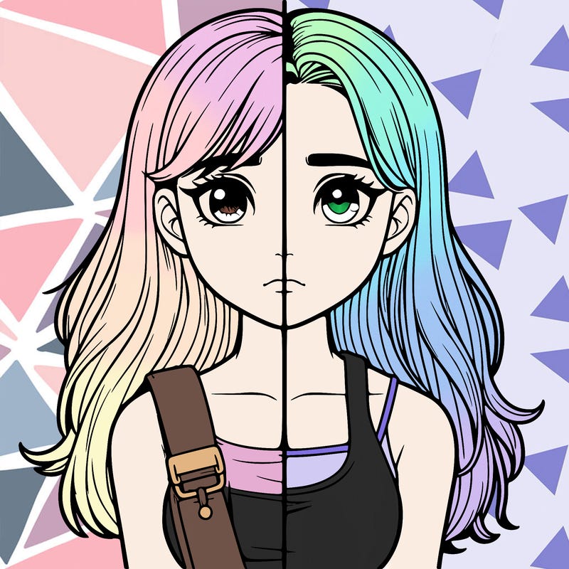 realistic girl split