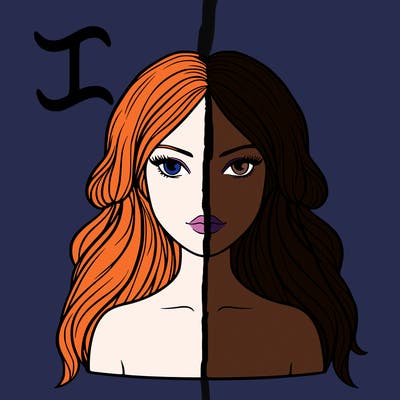 gemini as a realistic women