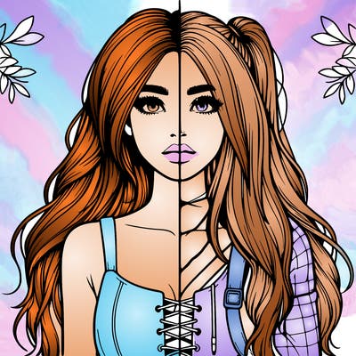 realistic girl split