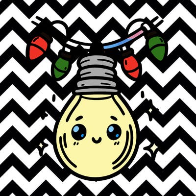 small bulb of a garland