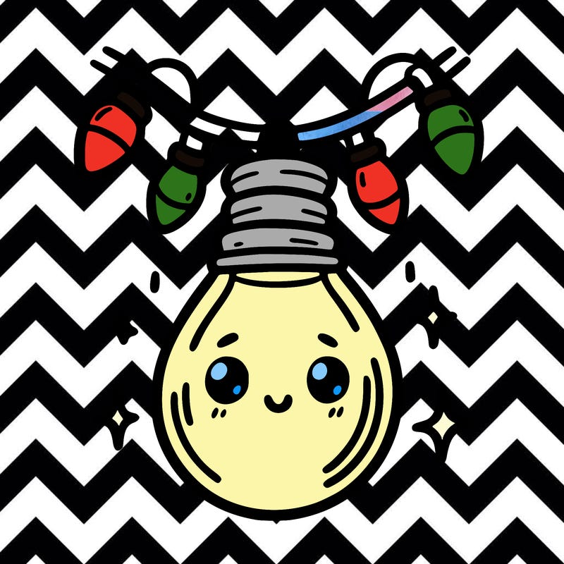 small bulb of a garland