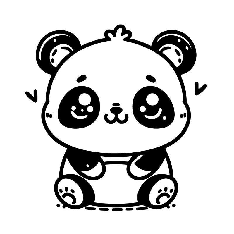 panda cute character