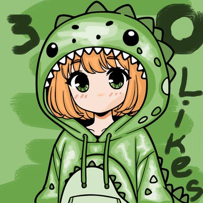 girl with dinosaur hoodie