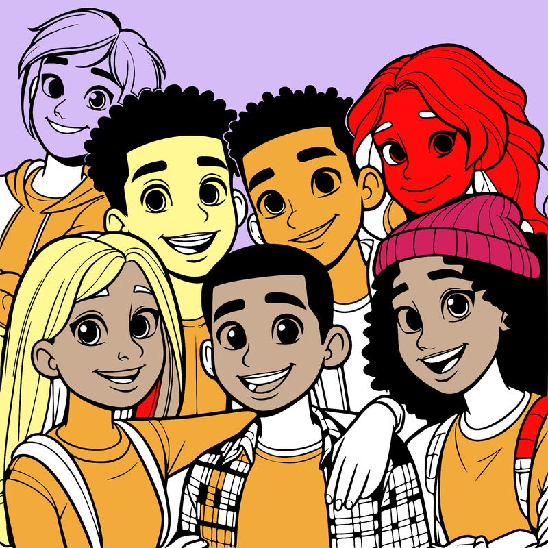 a mixed friend group