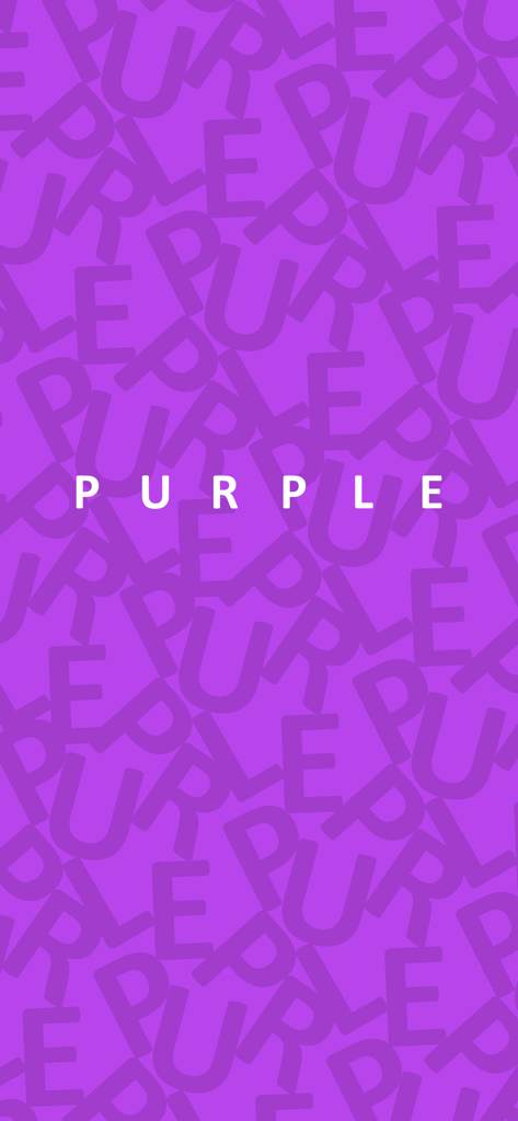 purple (game) - The start screen of the purple puzzle game featuring a minimalist purple background with the word purple in white text.