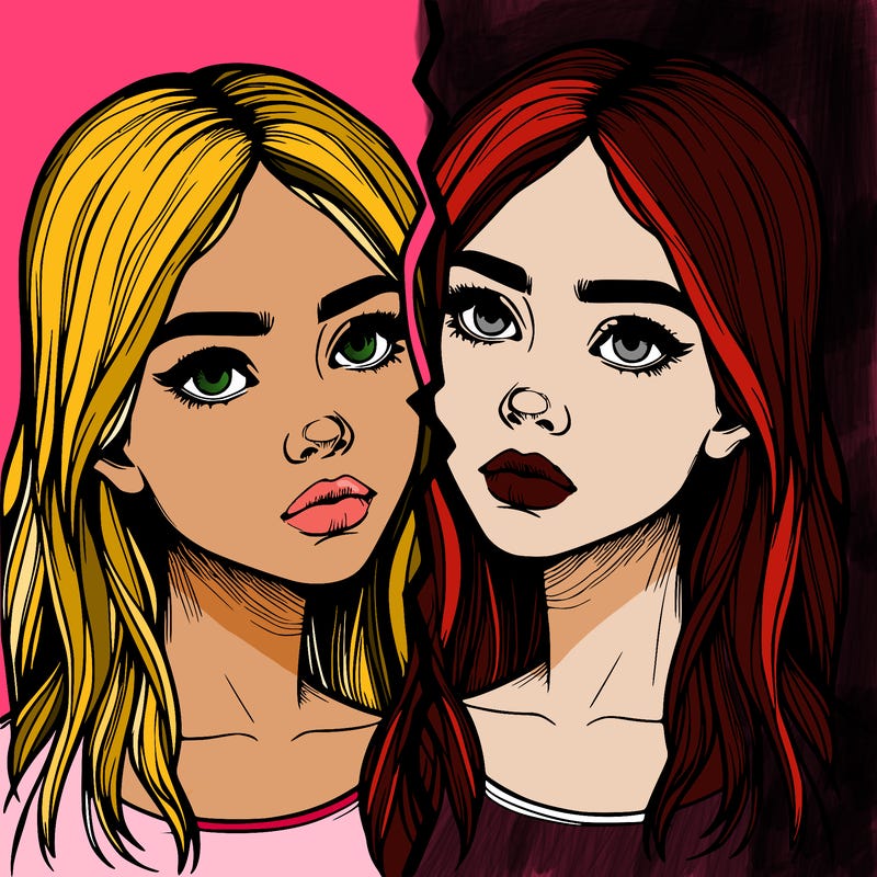 realistic girl split