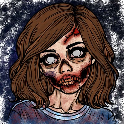 realistic zombie girl