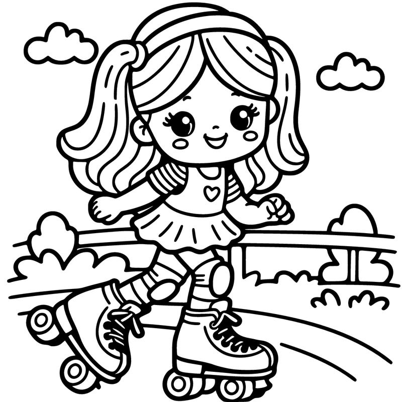 girl roller skates