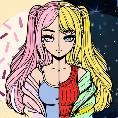 realistic girl split
