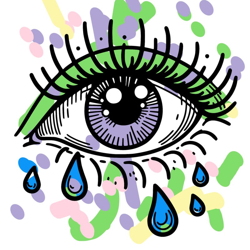 tears in an eye
