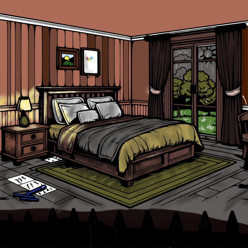 realistic bedroom