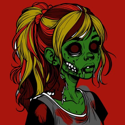 realistic zombie girl