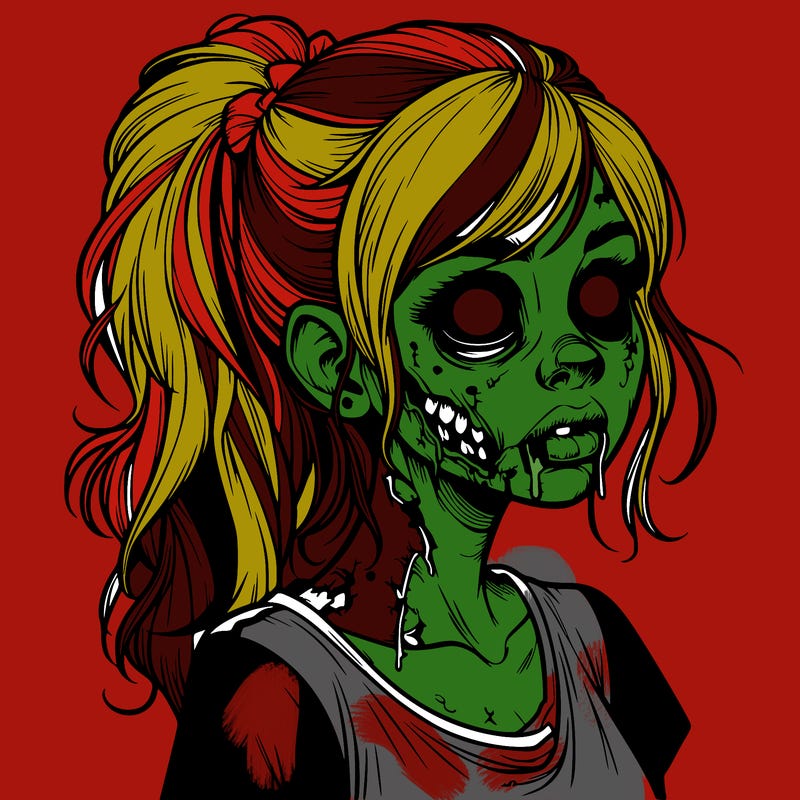 realistic zombie girl