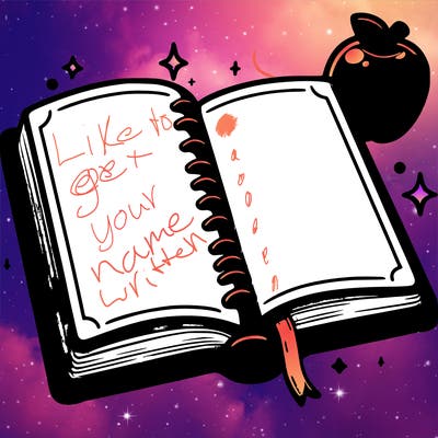 big blank open journal with blank background