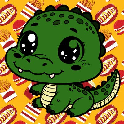 a cute animal crocodile baby