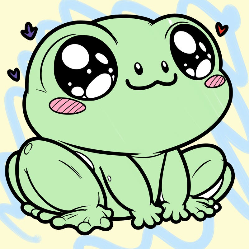 cute frog person realistic
