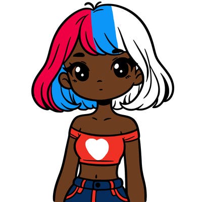 girl in a cute crop top