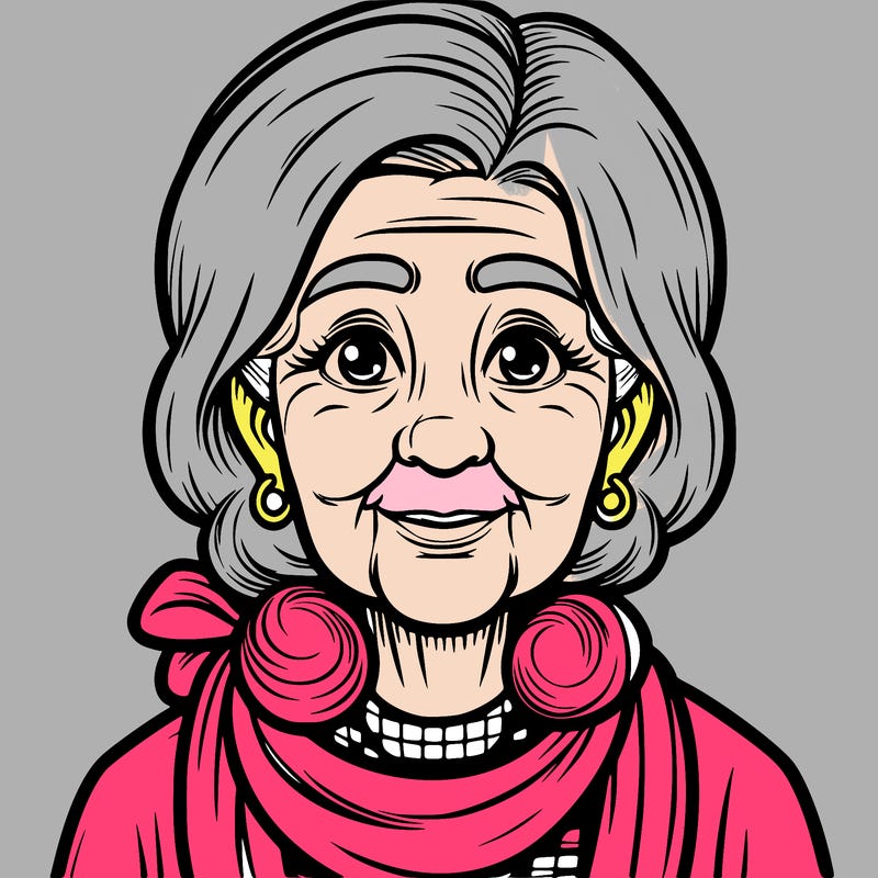 realistic old ladey