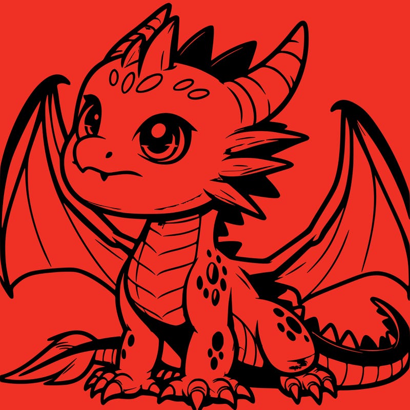 fierce baby night dragon
