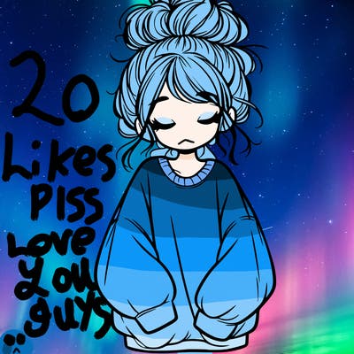 girl with baggy sweatshirt and messy bun