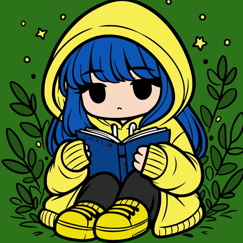 girl in oversized hoodie reading a book