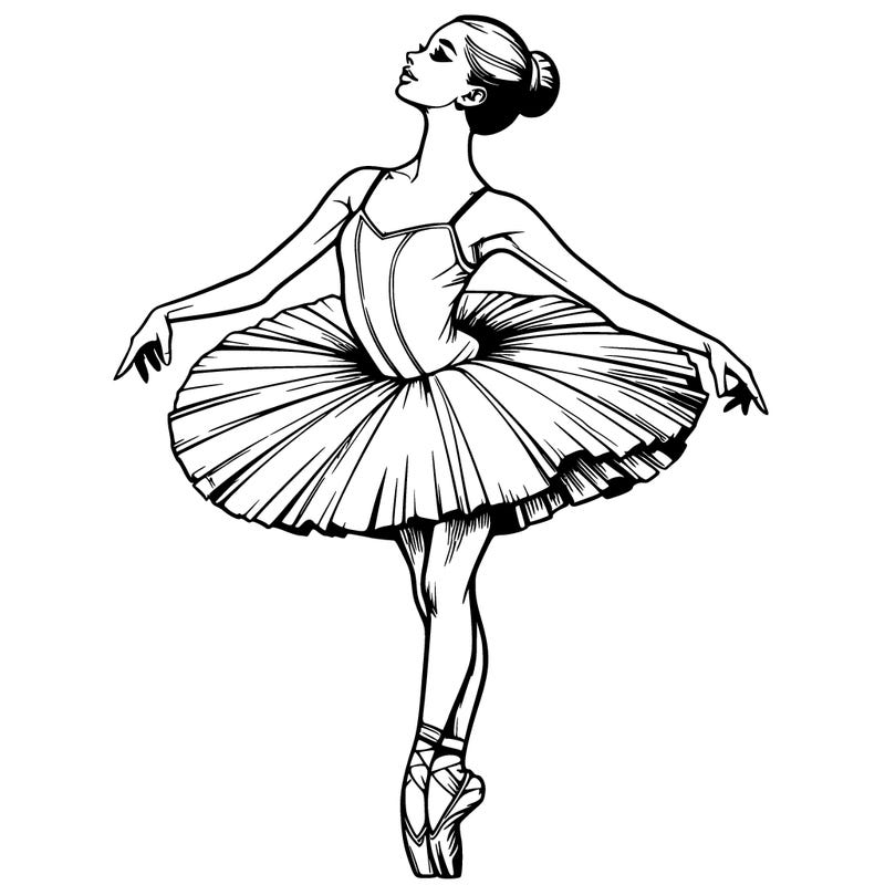 realistic ballerina