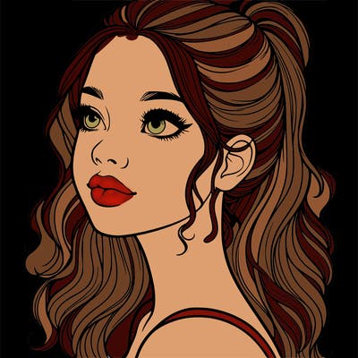 beautiful realistic girl