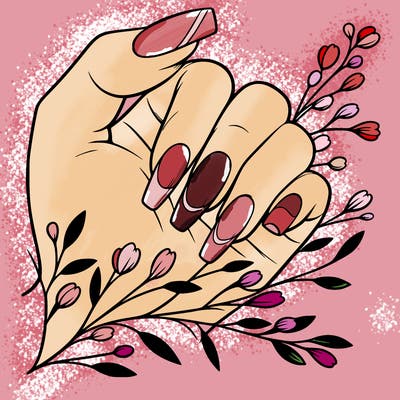 nails with french tip