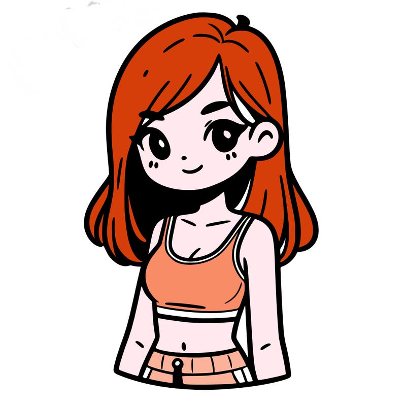 girl with crop top