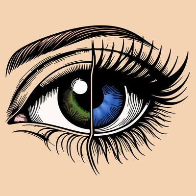 realistic eye split