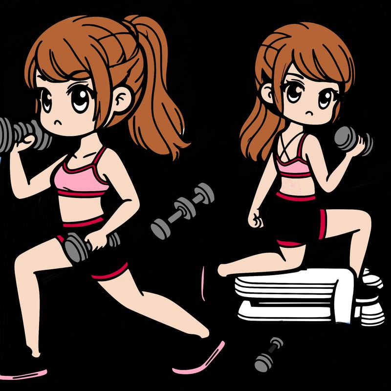 girl working out