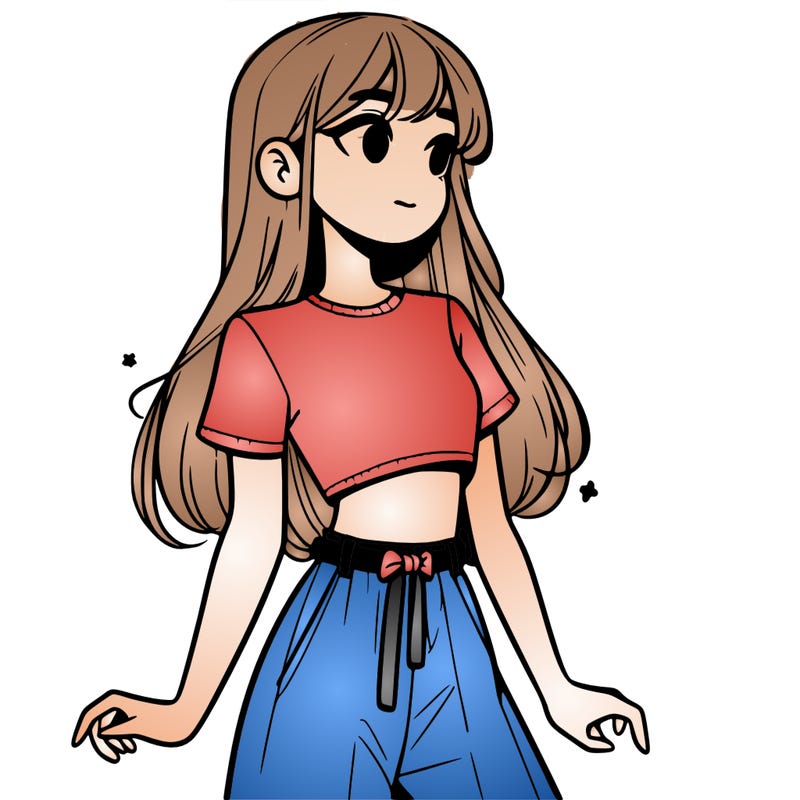 girl in a cute crop top