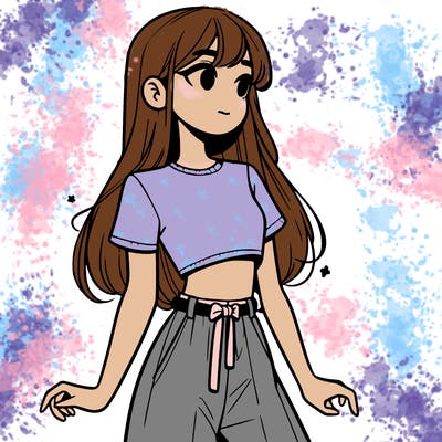 girl in a cute crop top