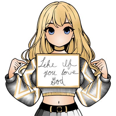 girl holding a blank sign in a long sleeve crop top