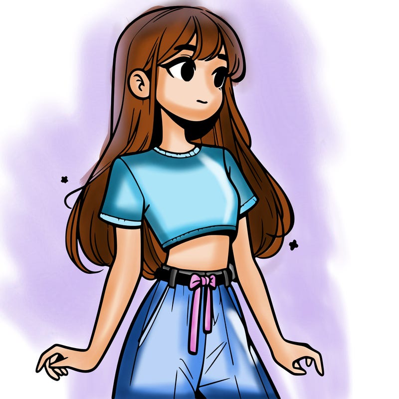 girl in a cute crop top