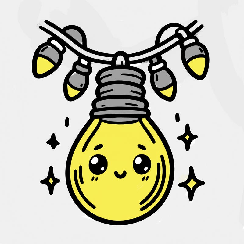 small bulb of a garland