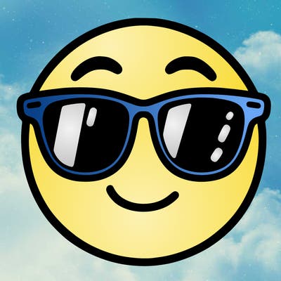 emoji with sunglasses