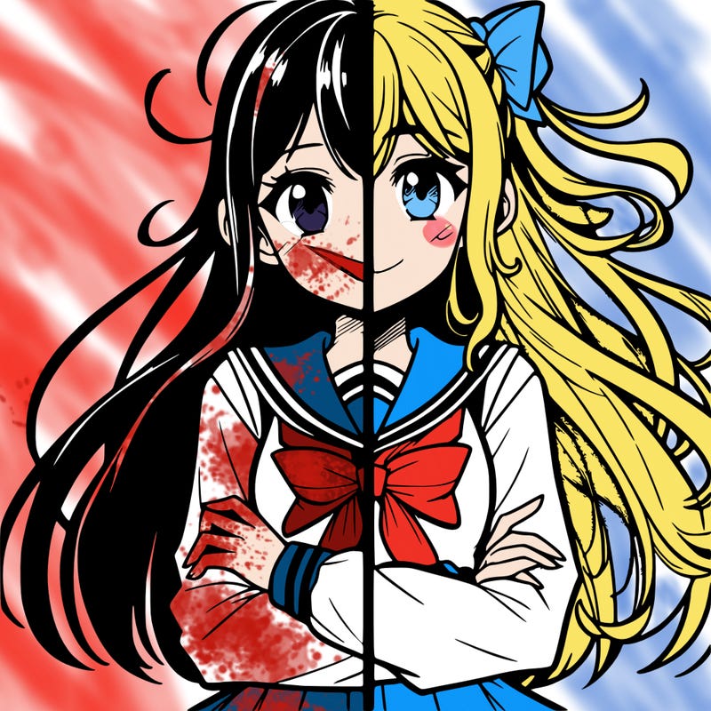 manga girl split
