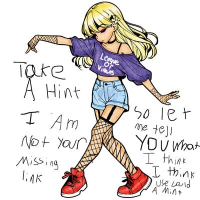 realistic girl danceing