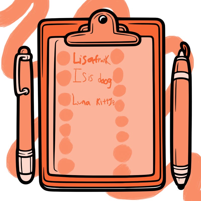 blank clip board with pen