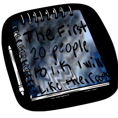 a blank sketch pad