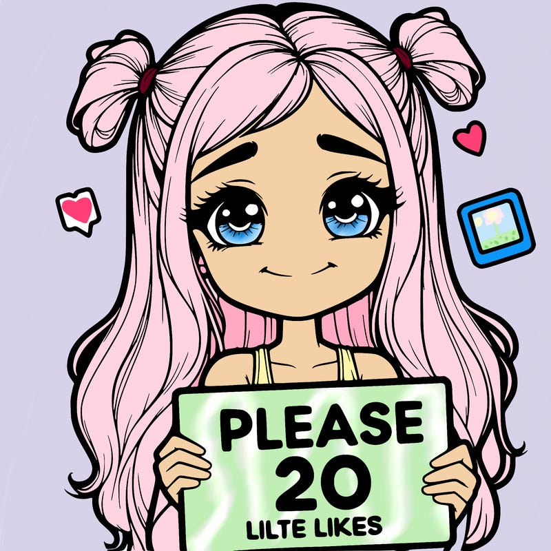 realistic girl holding a sign that says please 20 likes