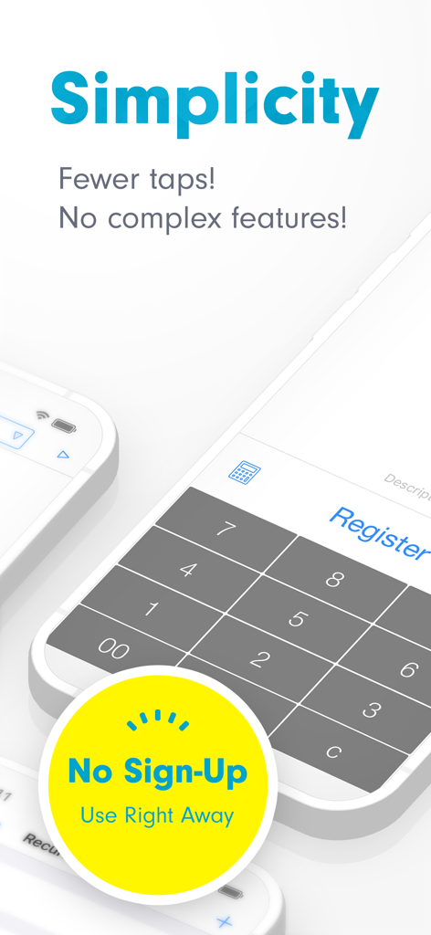 Easy Budget Money Tracker Zeny - Interface do aplicativo Easy Budget Zeny destacando a simplicidade e o recurso de não exigir cadastro para rastreamento rápido de despesas