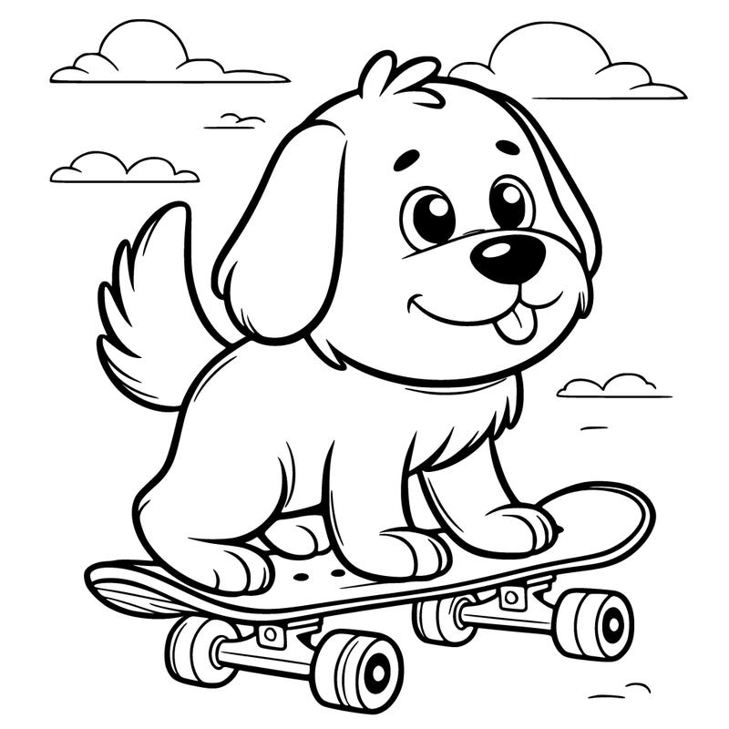 dog.on a skateboard